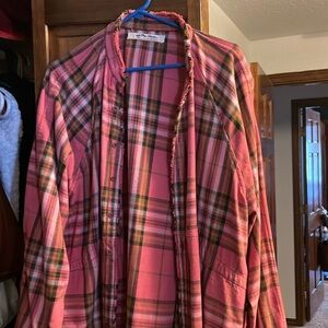 Free People We The Free Summer Daydream Plaid Buttondown